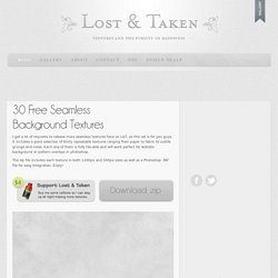 30 Free Seamless Background&Textures