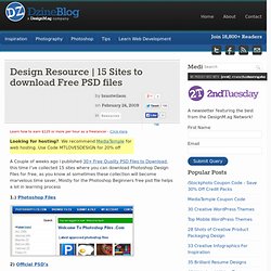 15 Sites to download Free PSD files