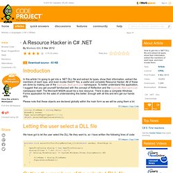 A Resource Hacker in C# .NET