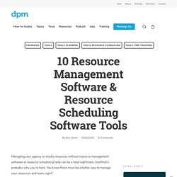 10 Resource Management Software & Resource Scheduling Software Tools - The Digital Project Manager