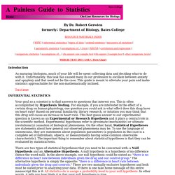 Painless Guide to Statistics Bates College