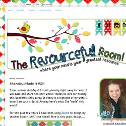 The Resource(ful) Room!: Monday Made It #2!!