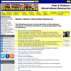 Year 9 History: Stand-Alone Resources