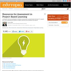 Day 2 - Resources for Assessment in Project-Based Learning