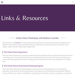 Resources – Barbara Carrellas/Urban Tantra®