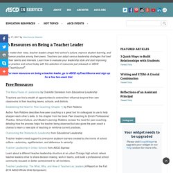 16 Resources on Being a Teacher Leader