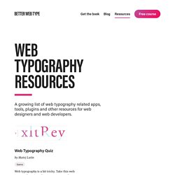 Better Web Type