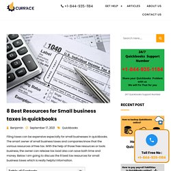 Most Best Resources for Small Business taxes in QuickBooks