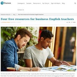 Four free resources for business English teachers