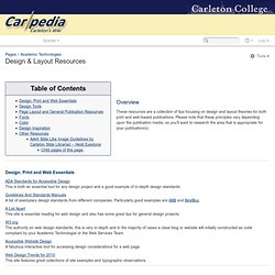 Design & Layout Resources - ITS - Carlpedia - Carleton College Wiki