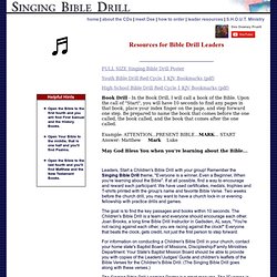 Resources for the Children's Bible Drill Leader