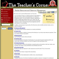 Teacher Resources - Resources and Classroom Management for Teachers
