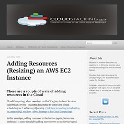 Adding resources (resizing) an AWS EC2 Instance - CloudStacking.com