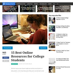 15 Best Online Resources for College Students