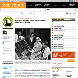 Resources for Computer Science Education Week