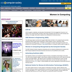Resources to Aid Women in Computing