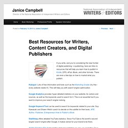 Best Resources for Writers, Content Creators, and Digital Publishers