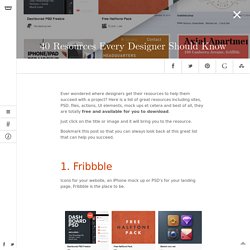 40 free resources every designer should know