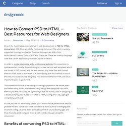 How to Convert PSD to HTML - Best Resources for Web Designers
