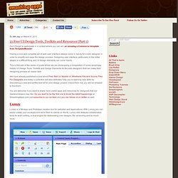 21 Free UI Design Tools, Toolkits and Resources (Part 1)