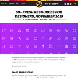 50+ fresh resources for designers, November 2015