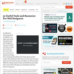 50 Useful Tools and Resources For Web Designers - Smashing Magazine