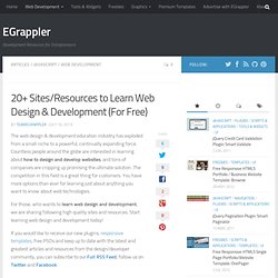 20+ Sites/Resources to Learn Web Design & Development (For Free)