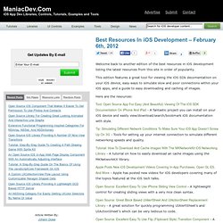 Best Resources In iOS Development – February 6th, 2012