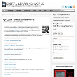 QR Codes – Lesson and Resources