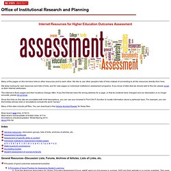Internet Resources for Higher Education Outcomes Assessment