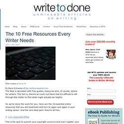 The 10 Free Resources Every Writer Needs