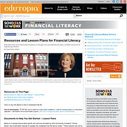 Resources and Lesson Plans for Financial Literacy
