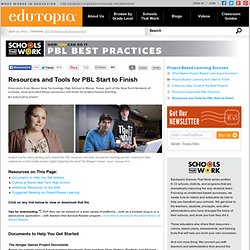 Resources and Tools for PBL Start to Finish