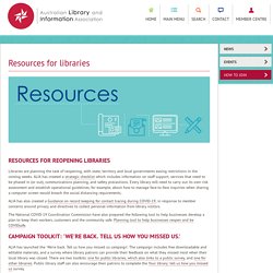 Resources for libraries