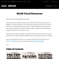 Resources for World Travel
