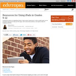 Resources for Using iPads in Grades 9-12