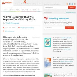 50 Free Resources That Will Improve Your Writing Skills