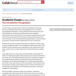 Writing Resources - Essay Help
