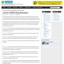 20 Free TOEFL Prep Resources