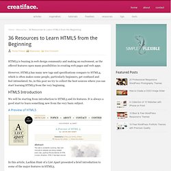 36 Resources to Learn HTML5 from the Beginning