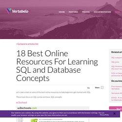 18 best online resources for learning sql and database concepts