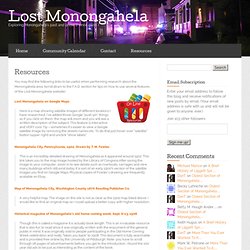 Resources « Lost Monongahela