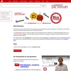 English Language Resources from Macmillan Dictionary