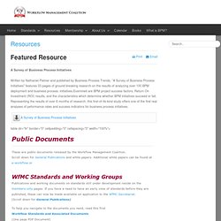Resources - Workflow Management Coalition
