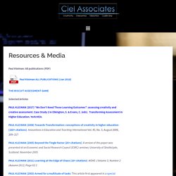 Resources & Media – Ciel Associates