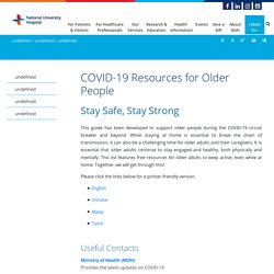 COVID-19 Resources for Older People - NUH