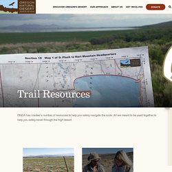Trail Resources - Oregon Natural Desert Association