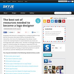 The best set of resources needed to become a logo designer