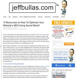 "4 Resources on How To Optimize Your Website's SEO Using Social Media"