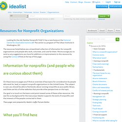 Info: Resources for Nonprofit Organizations